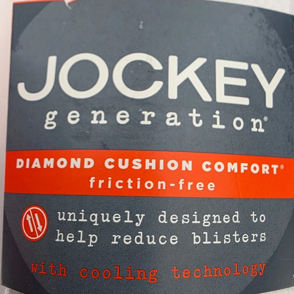 Jockey Generation Mens 3 Pack Quarter Crew Sport Socks White Grey Size 7-12 New